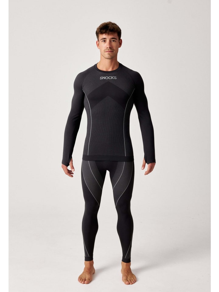 SNOCKS Thermohose 1 Stück in Schwarz günstig kaufen