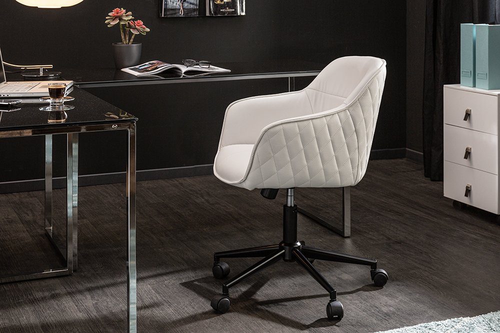 riess-ambiente Drehstuhl EUPHORIA weiß, Büro · Kunstleder · Armlehnen · höhenverstellbar · Home Office