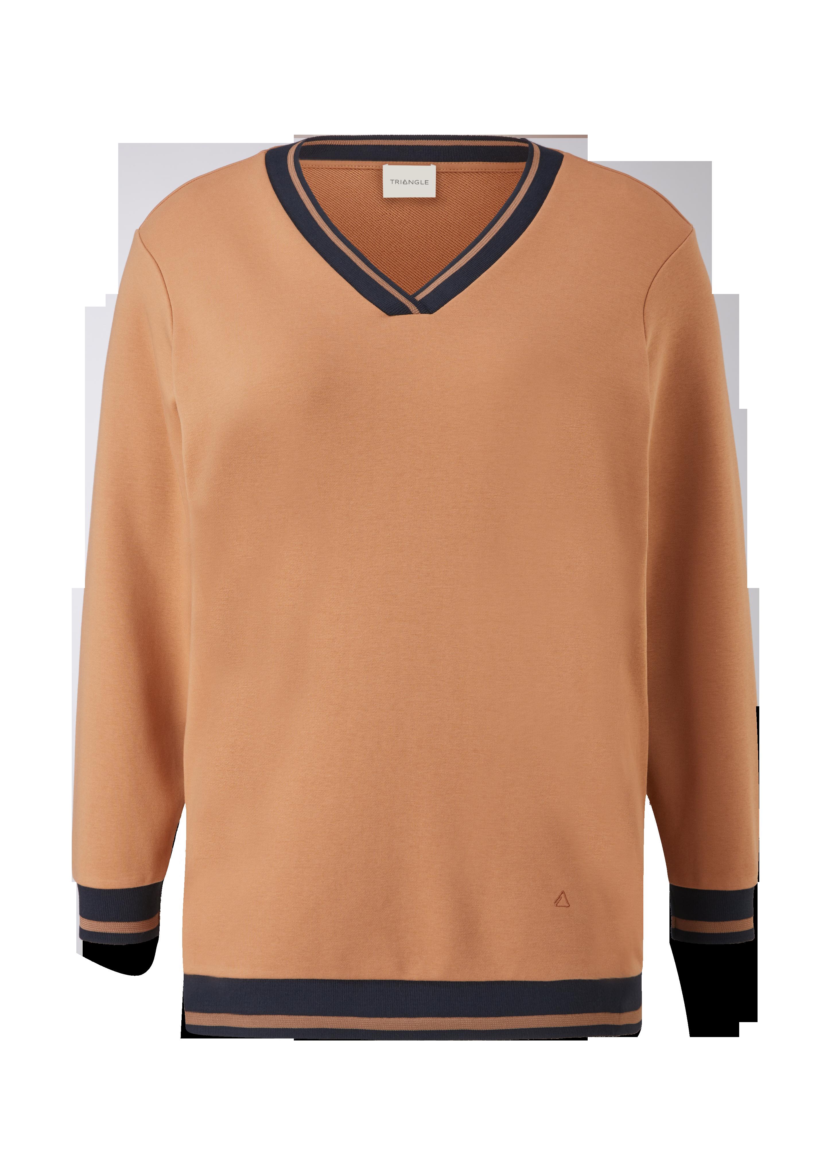Sweatshirt mit Rippbündchen  2121638-8748