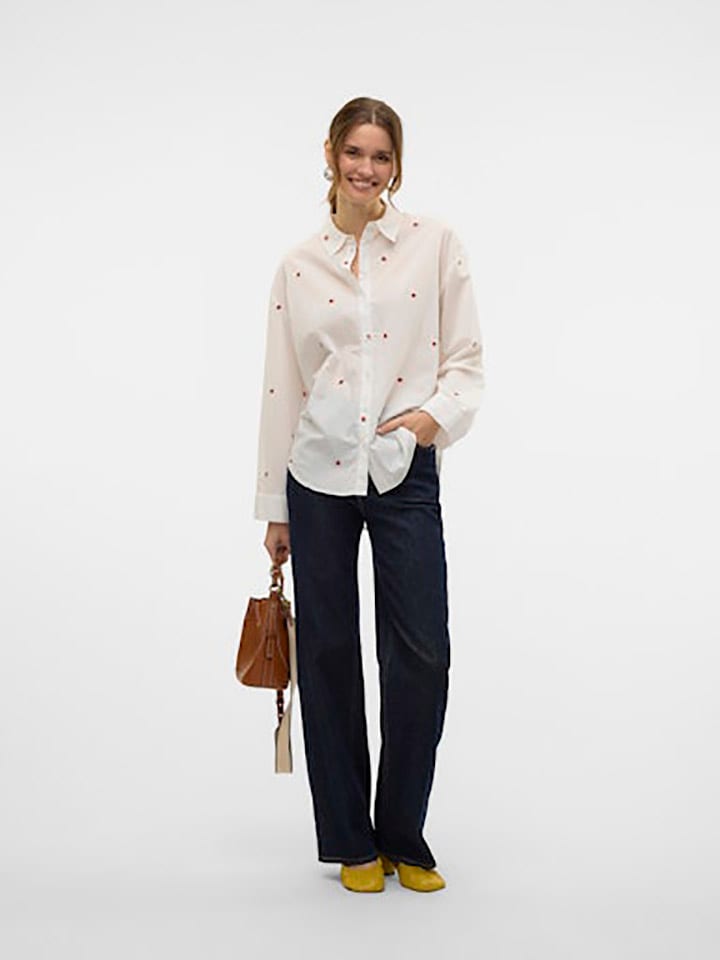 Vero Moda Hemd in Weiß günstig kaufen