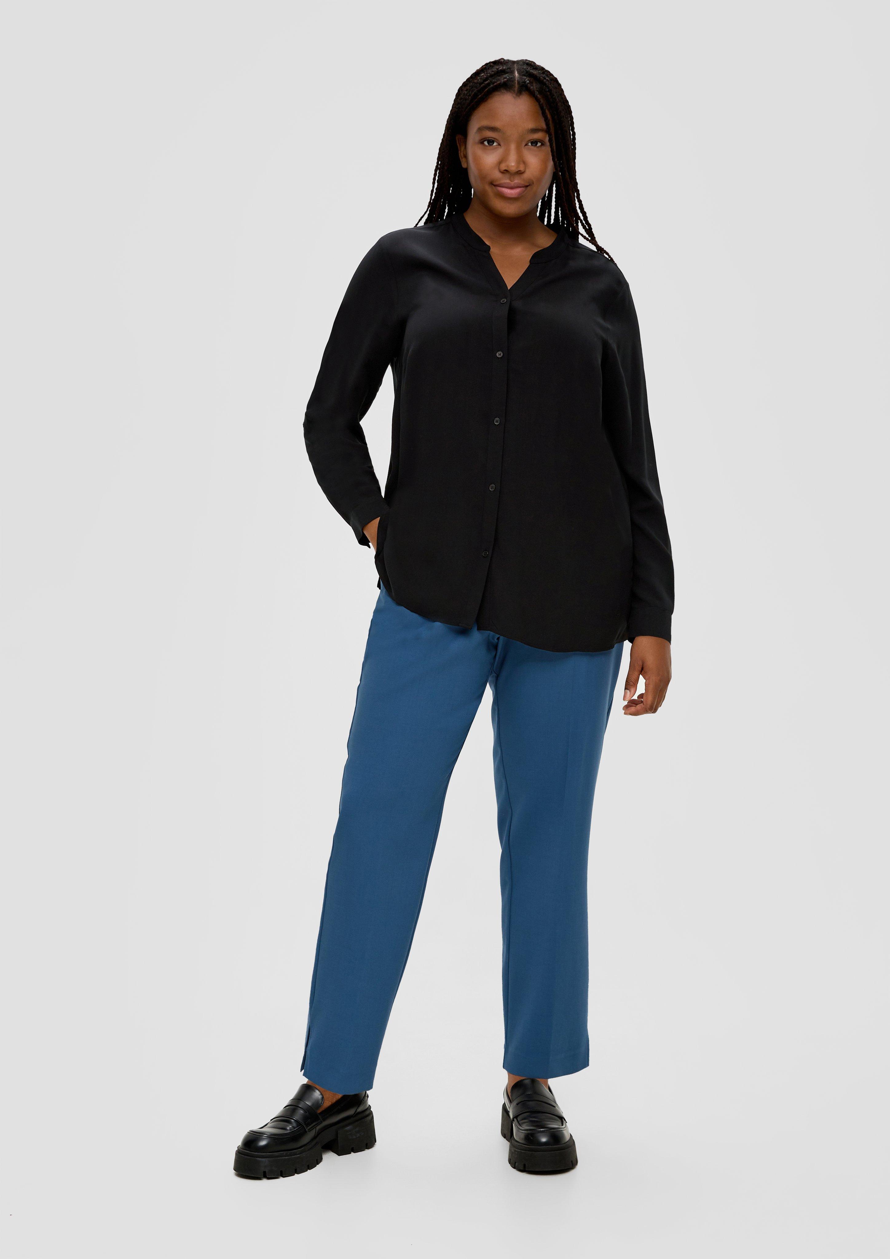 Viskosebluse mit Tunika-Ausschnitt  2136039-9999