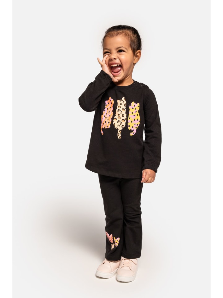 Coccodrillo T-shirt mit langen Ärmeln in schwarz günstig kaufen
