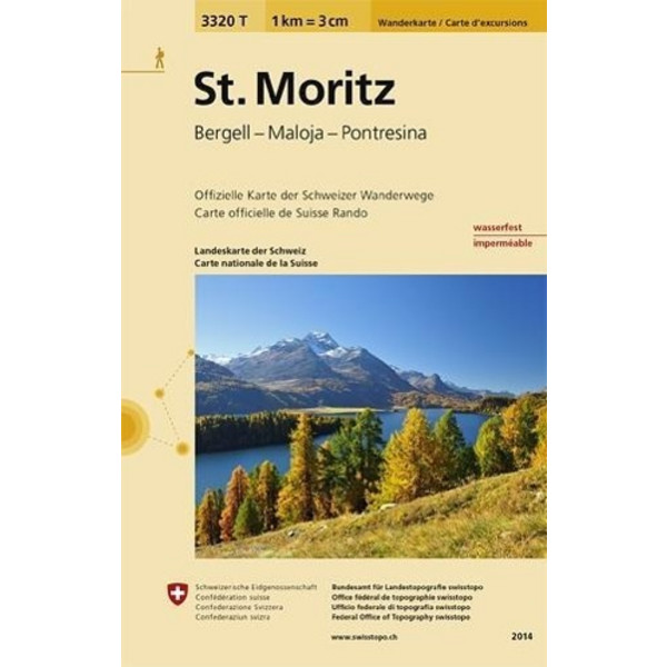 Swisstopo 1 : 33 333 St. Moritz - Wanderkarte