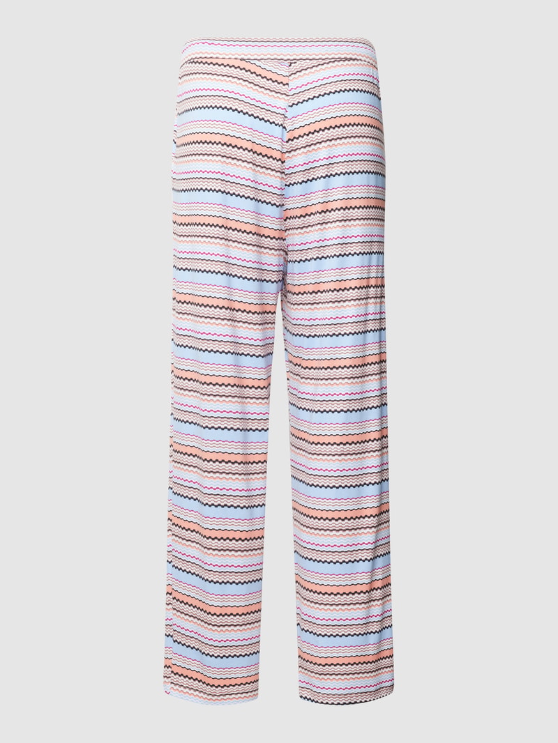 Pyjama-Hose mit Streifenmuster in hellblau