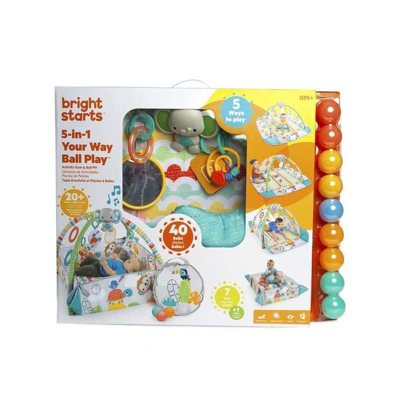 Tapis d'éveil évolutif et ses 40 balles Bright Starts