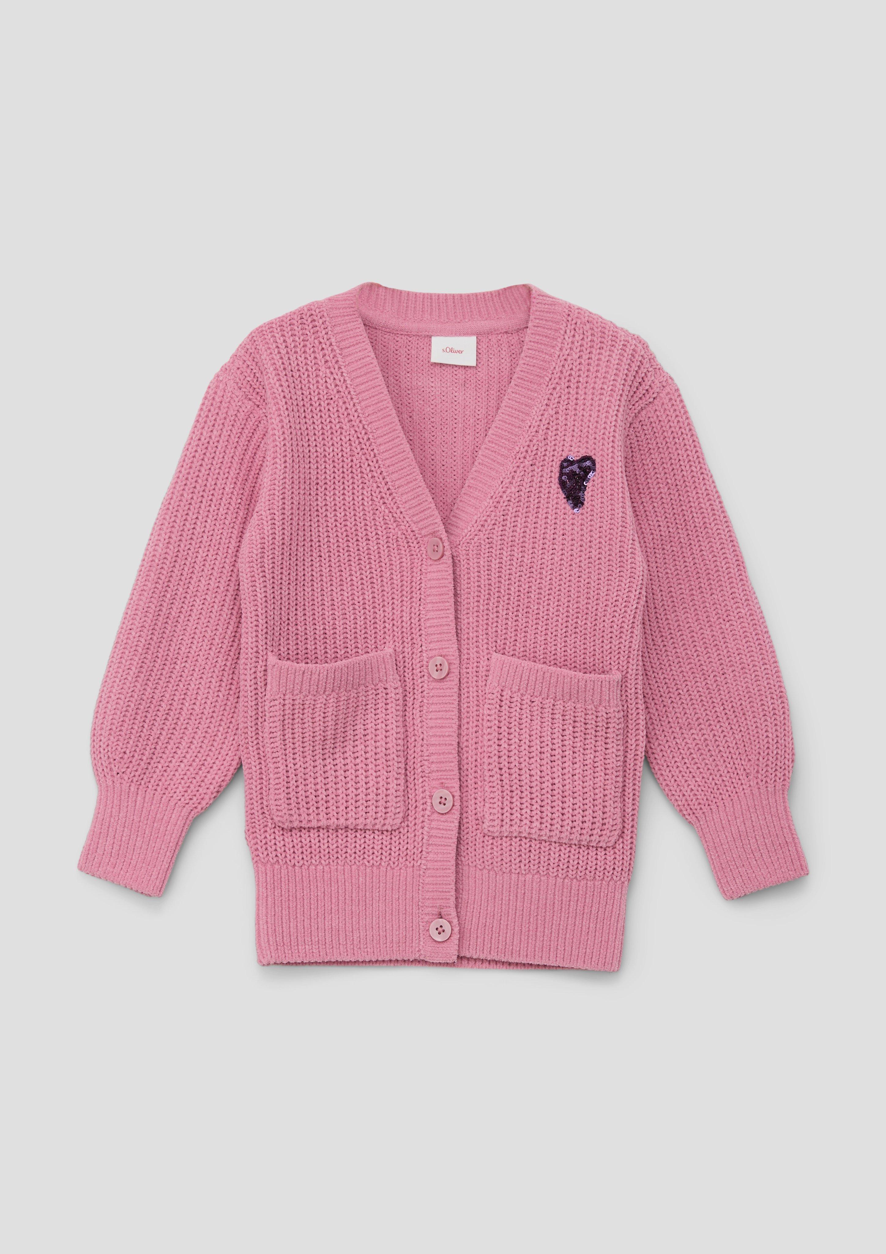 Strickjacke mit Stickerei-Detail  2133903-4350