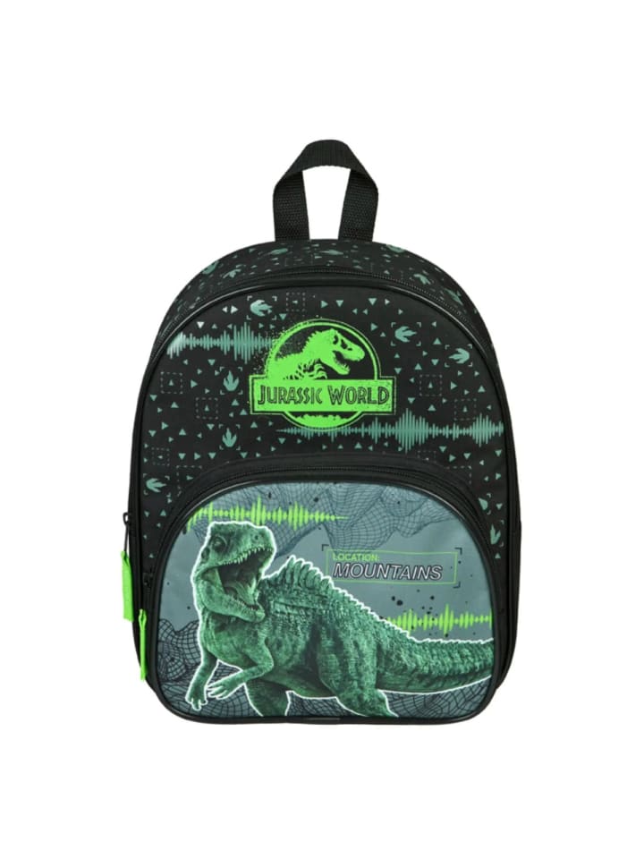 Jurassic World Jurassic World Kinder Rucksack – Schultasche mit großem Hauptfach in Schwarz günstig kaufen 31 x 24 cm