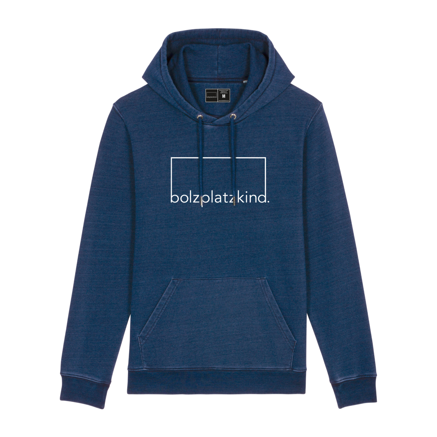 Bolzplatzkind "Vintage" Hoody Dunkelblau