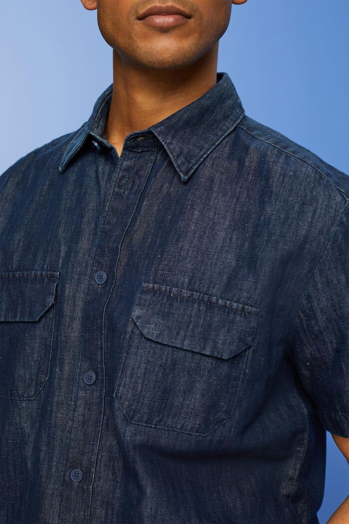 Kurzarmhemd im Jeans-Look