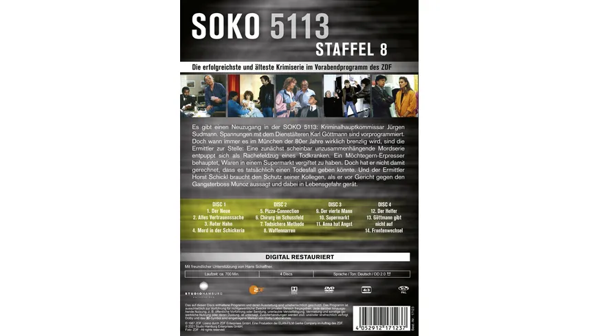 SOKO 5113 - Staffel 8  [4 DVDs]