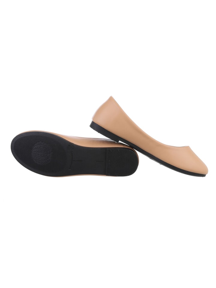 Ital-Design Ballerina in Hellbraun günstig kaufen