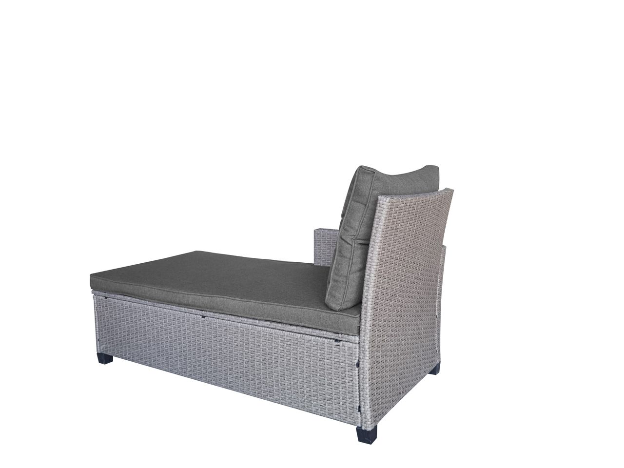 Happy Home Happy Home Ecklounge-Set 8tlg. HGS42-GRA graues Rattan mit Sitzkissen in grau