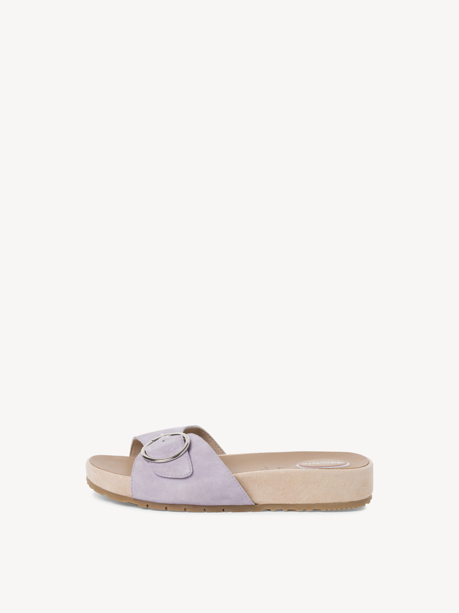 Mule en cuir - mauve