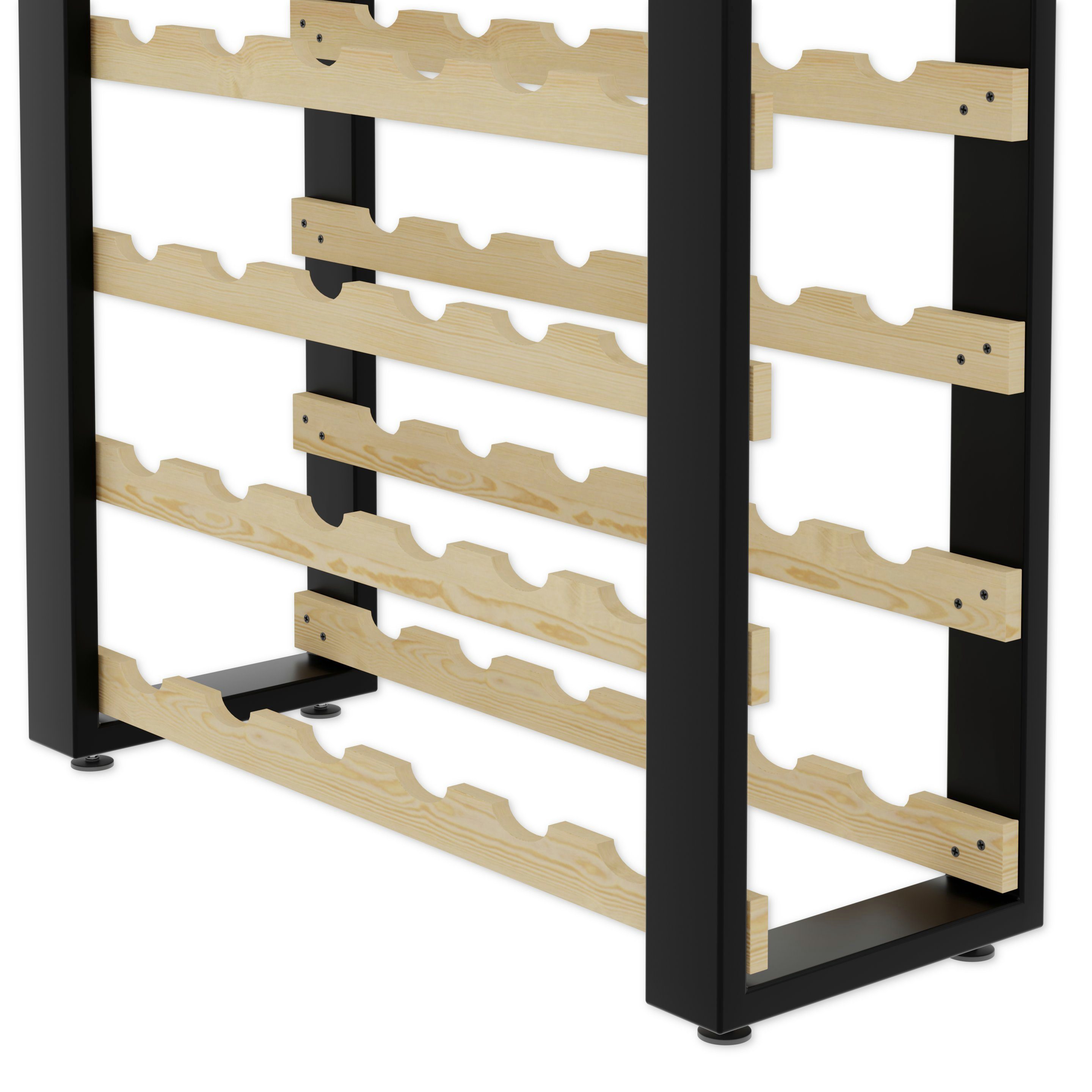 Lenmar Weinregal LOFT Weinregal aus Holz,Flaschenregal,Kellerregal,Regale,Weinständer