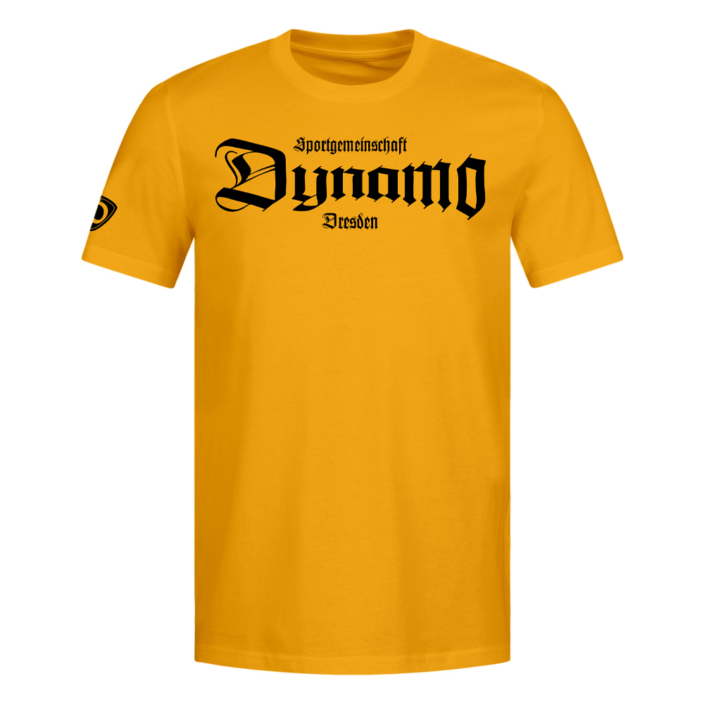 Herren T-Shirt old school gelb