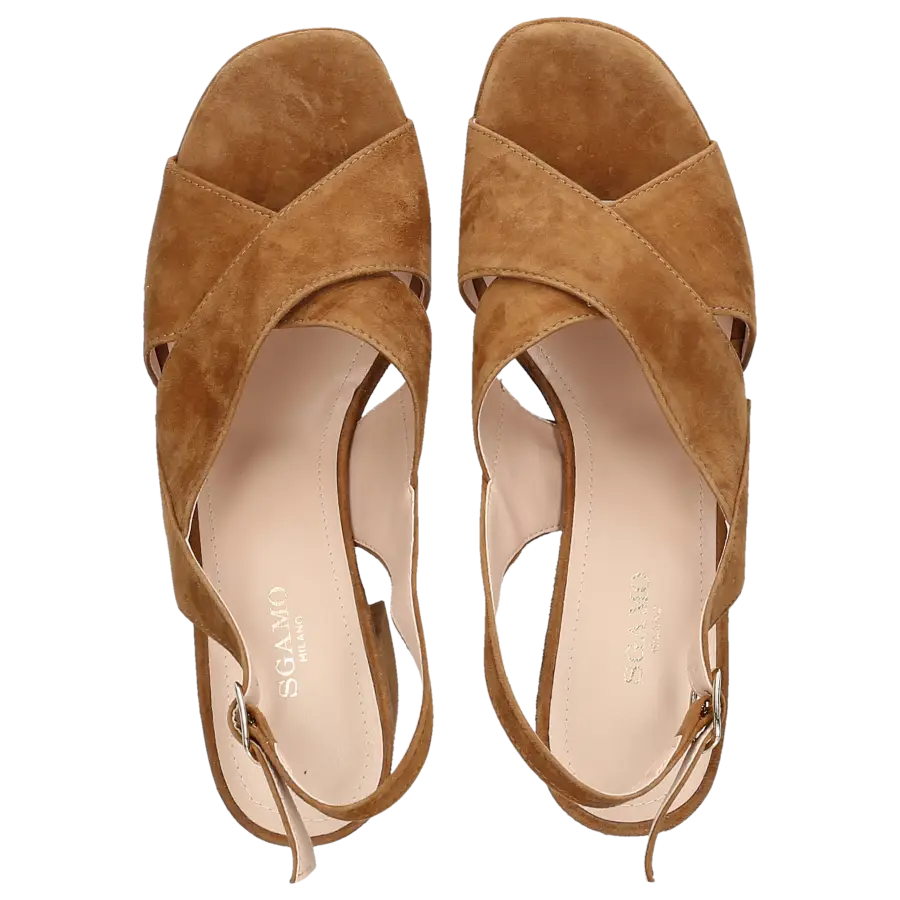 Sgamo - Sandalen 574 Veloursleder - braun