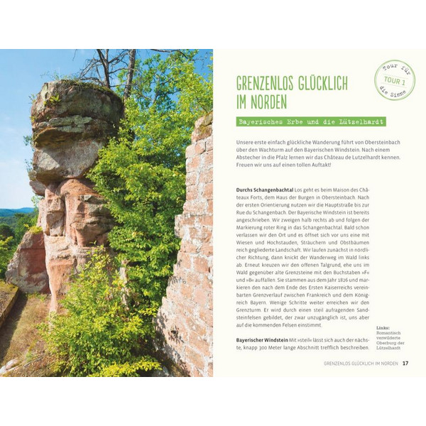 Einfach glücklich wandern Elsass und Vogesen - Wanderführer