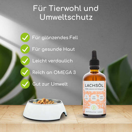 Wolfsbacher Natur Ergänzungsfutter & Aufzucht Wolfsbacher Natur Lachsöl Katze 100ml