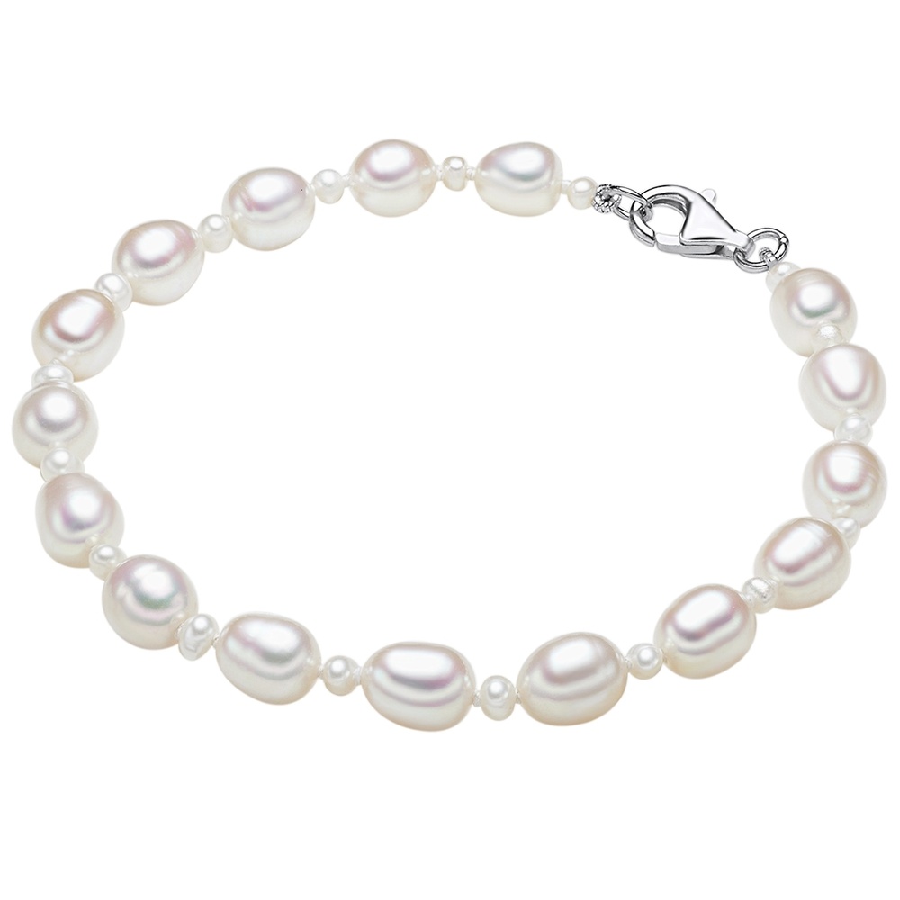 Valero Pearls Bracelet en perles Perle de culture d'eau douce Perle de culture d'eau douce en B Bracelet