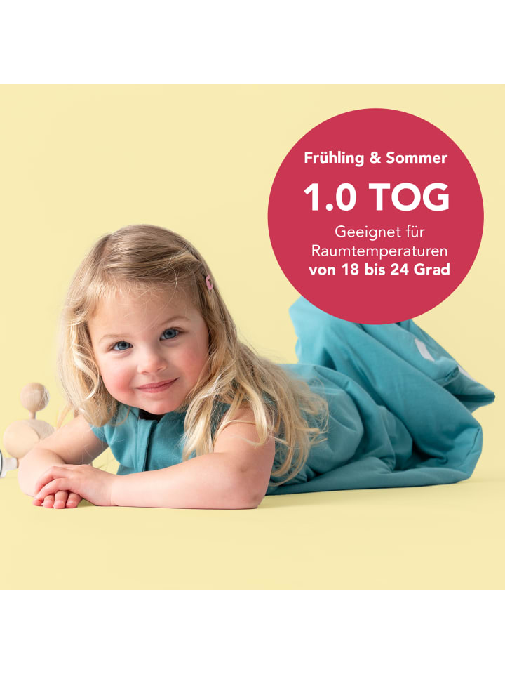 Schlummersack Babyschlafsack, 1.0 TOG in Petrol günstig kaufen