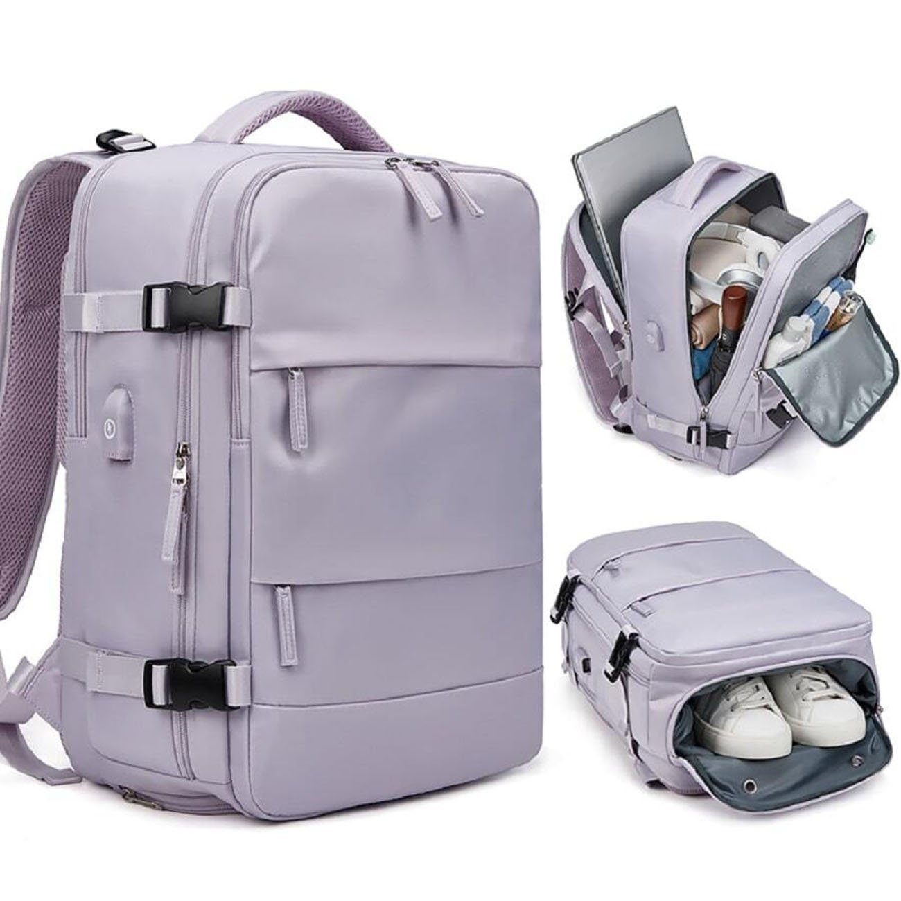 YYV Reiserucksack Leichter Outdoor-Rucksack mit Trocken- und Nasstrennung, Perfekt für Sport, Reisen, Wandern und mehr.