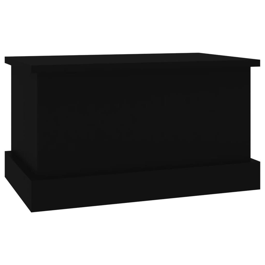 vidaXL Aufbewahrungsbox Truhe Schwarz 50x30x28 cm Holzwerkstoff (1 St)