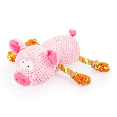 Doglove Hundespielzeug Schwein