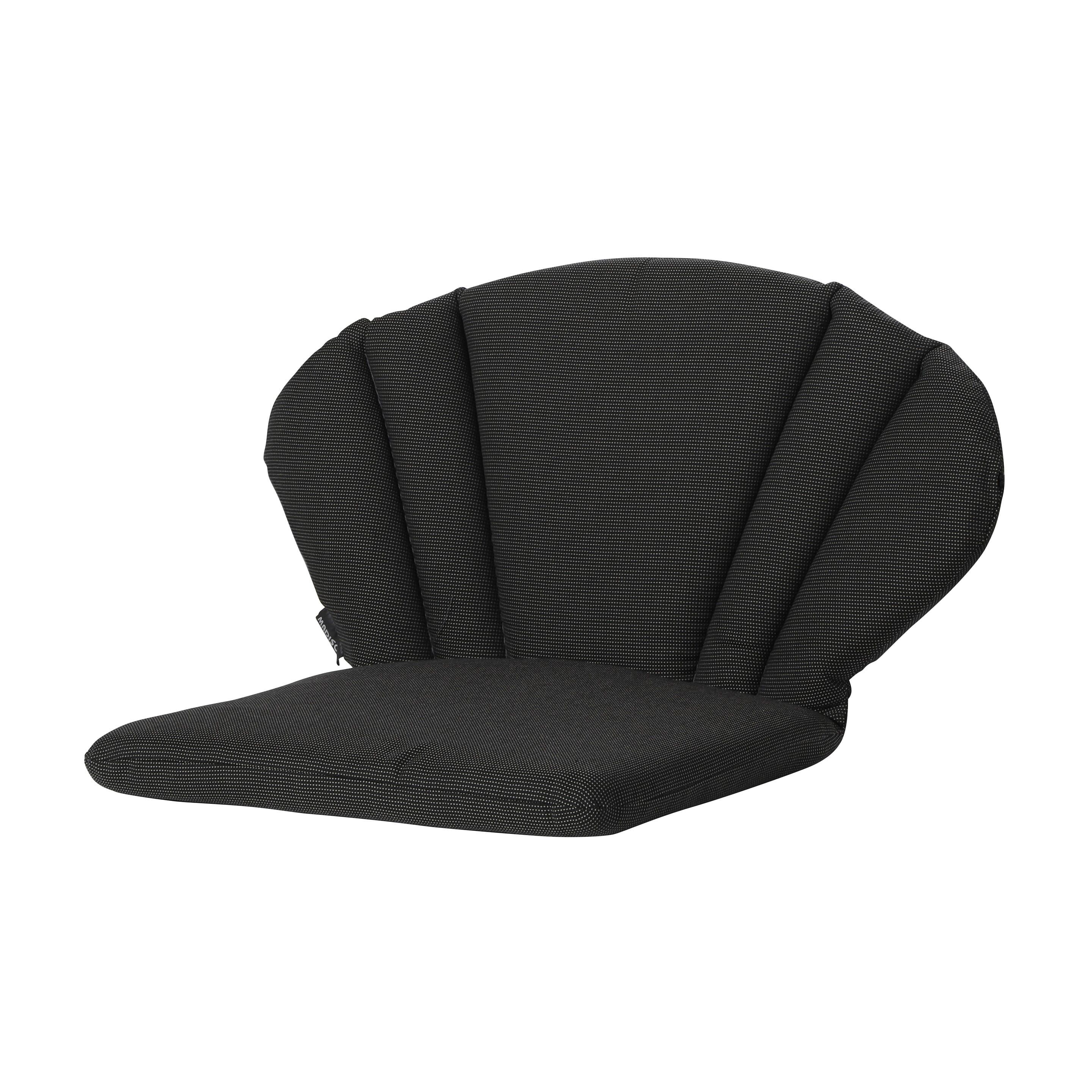 Madison Elegance Stuhlkissen - Rib Black - 91x70 - Schwarz