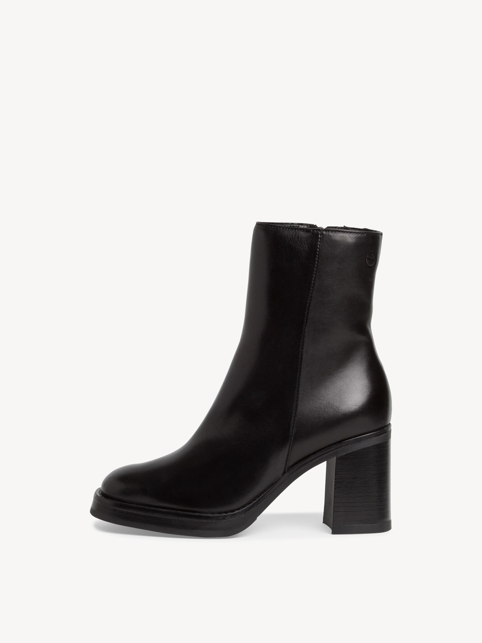 Bottine en cuir - noir