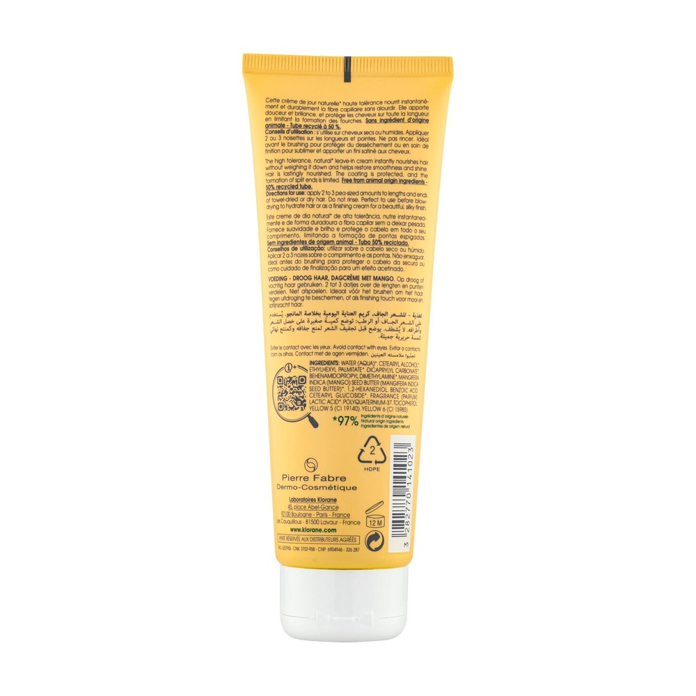 Klorane Mangue Crème de jour 125ml Crème cheveux