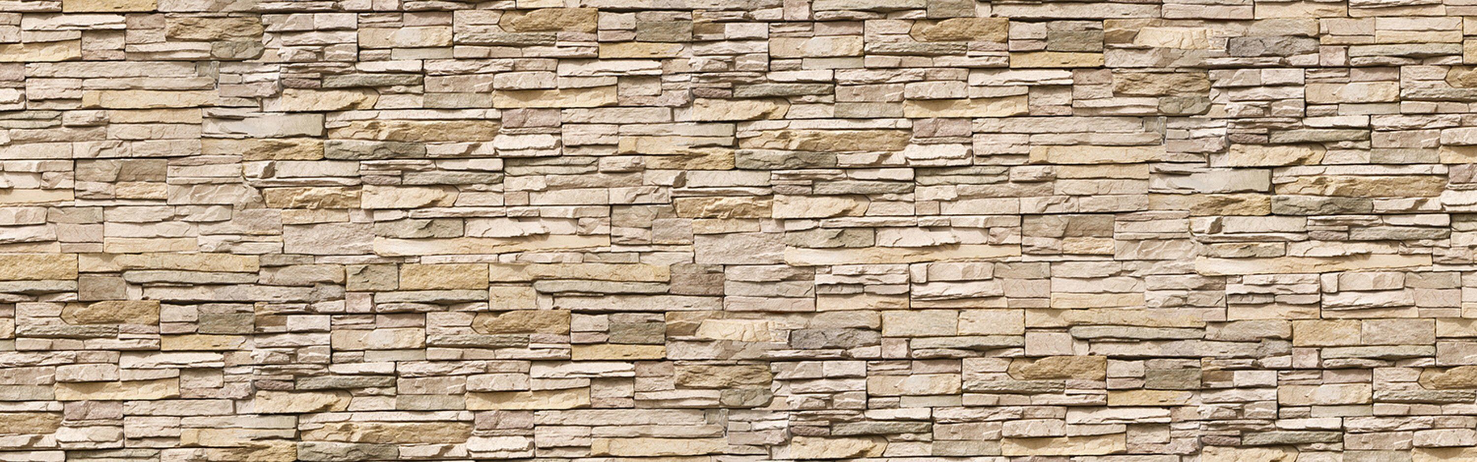 wandmotiv24 Küchenrückwand Asia Stone Natur, (1-tlg), Premium Hartschaum Nischenrückwand in versch. Größen