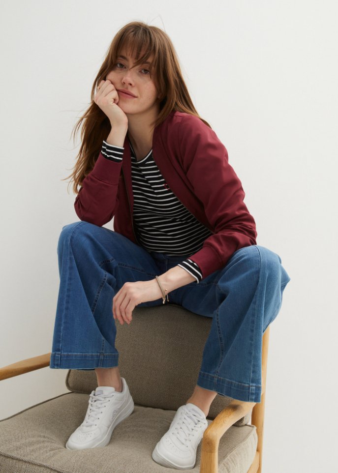 Blousonjacke mit Reißverschluss