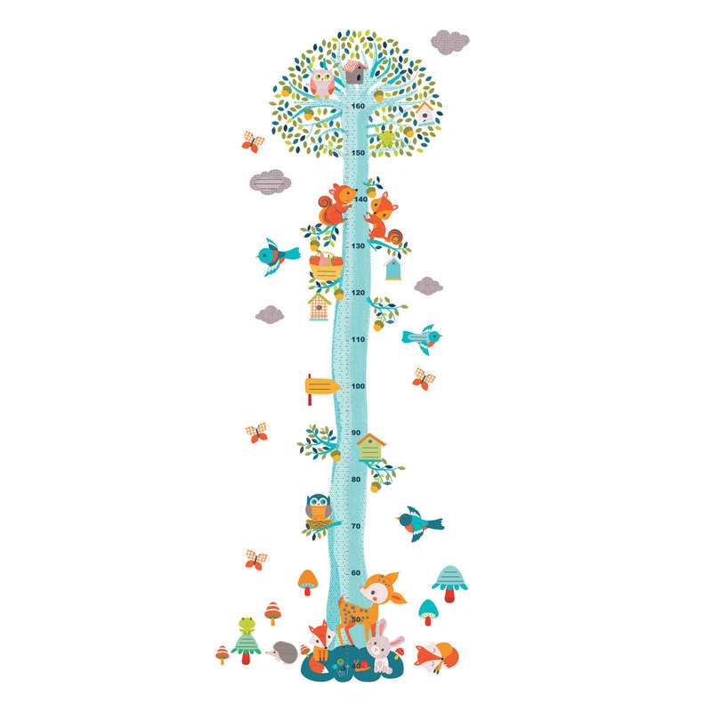 Toise-sticker mural Copains des bois Djeco