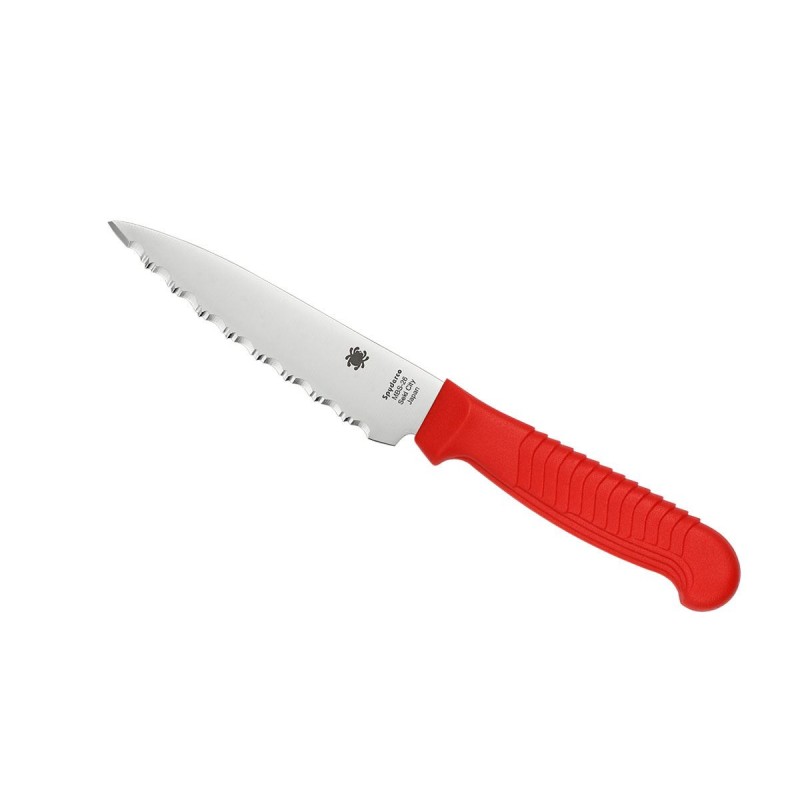 Spyderco Kitchen Classics (Small Utility) CM.11,4 Serrated Red K05SRD