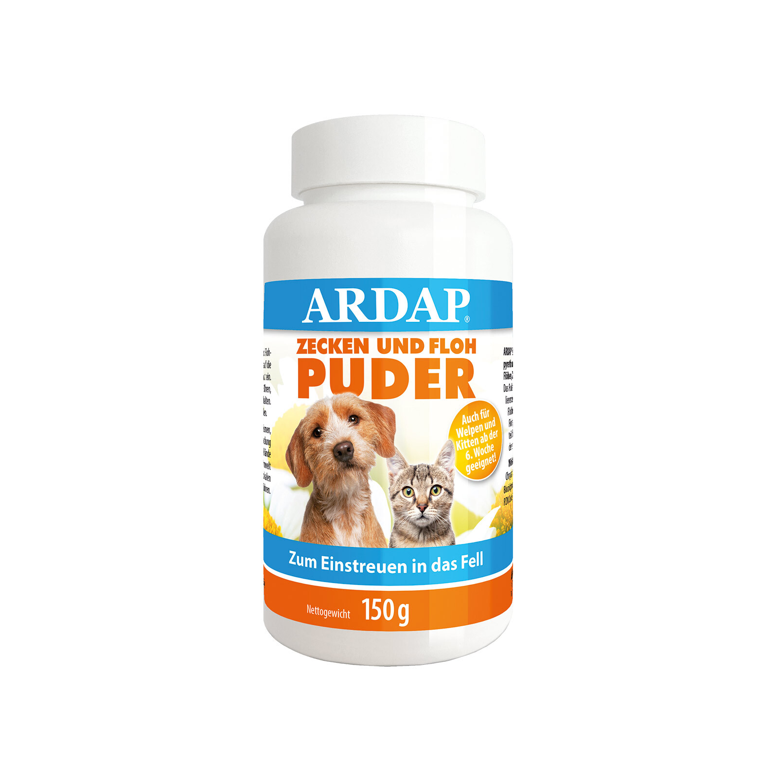 Ardap Floh- & Zeckenmittel Ardap Zecken- und Flohpuder 150g