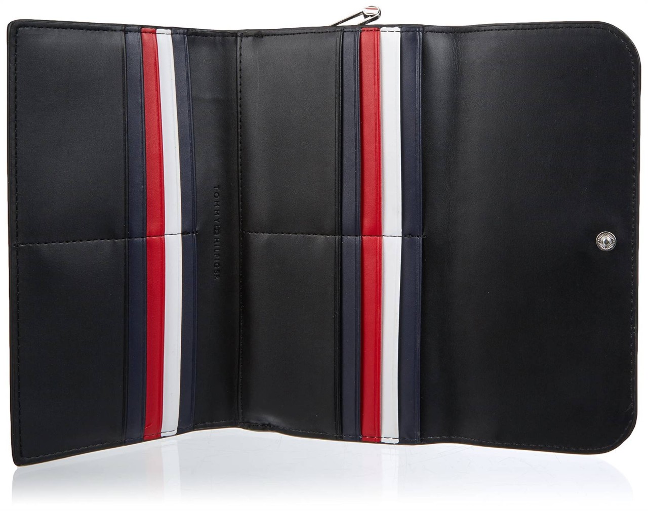 TOMMY HILFIGER Handtaschen schwarz TH ELEMENT LARGE FLAP WALLET