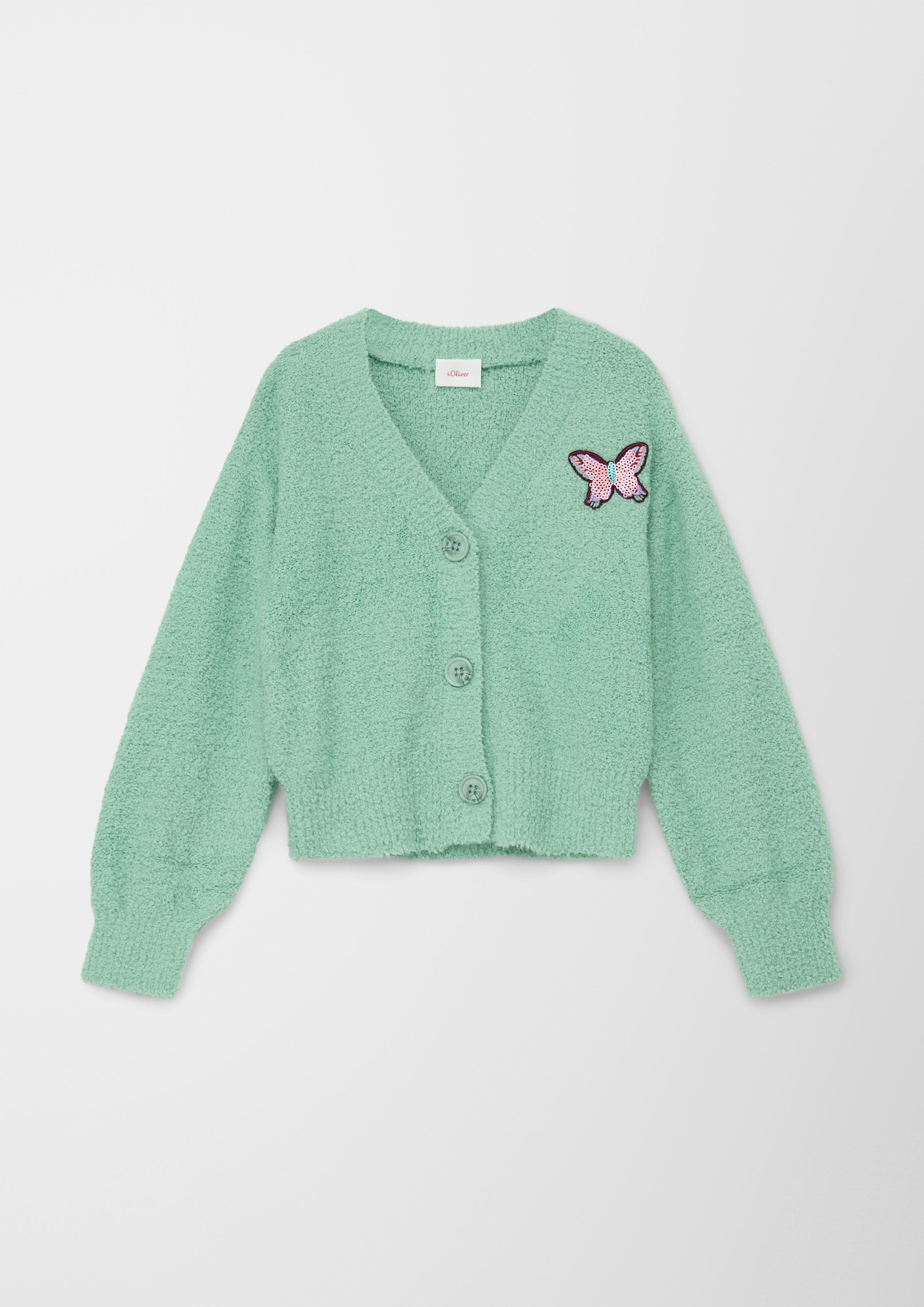 Cardigan mit Schmetterling  2122540-7225
