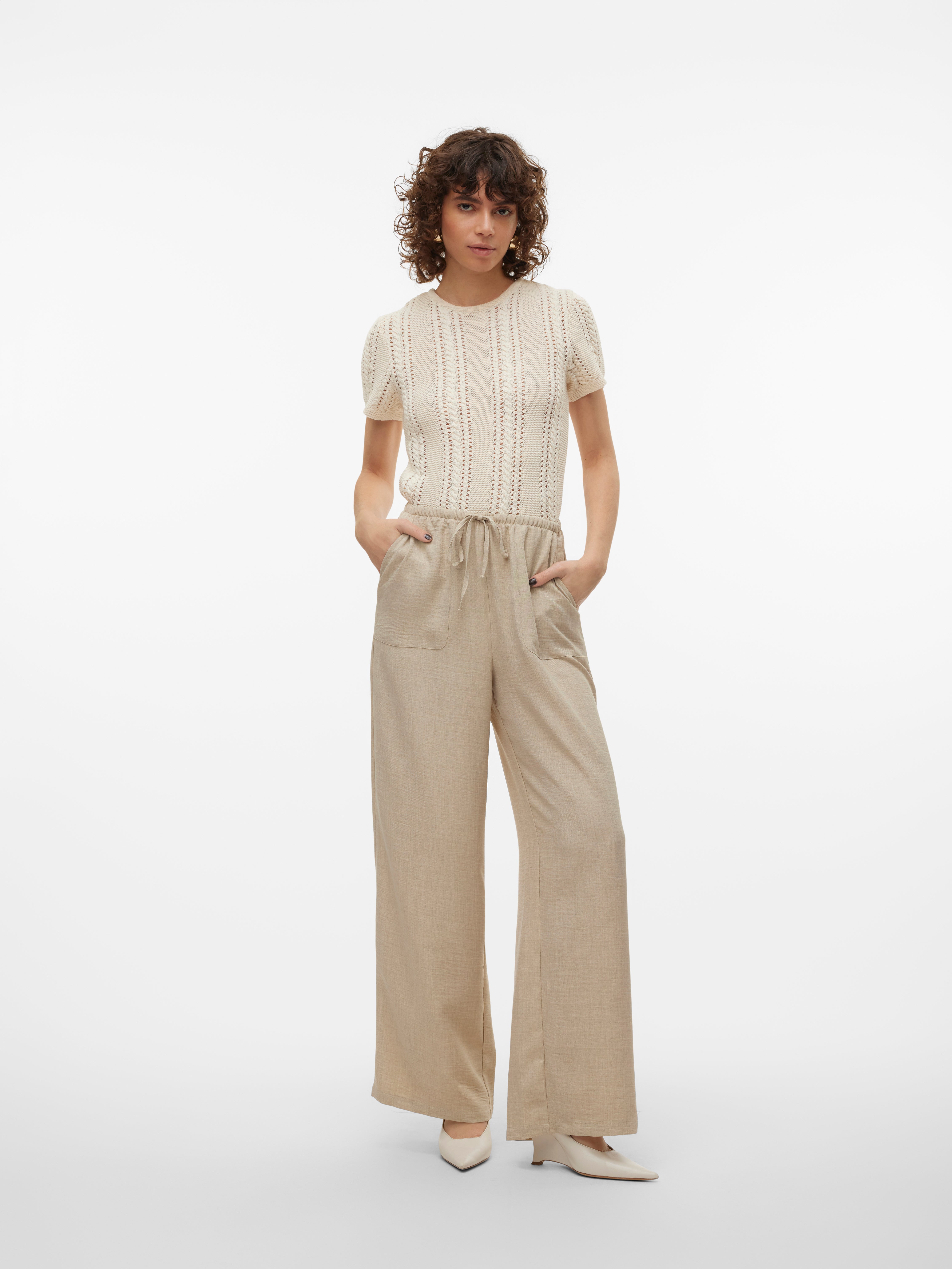 VMMELANEY Hohe Taille Hose