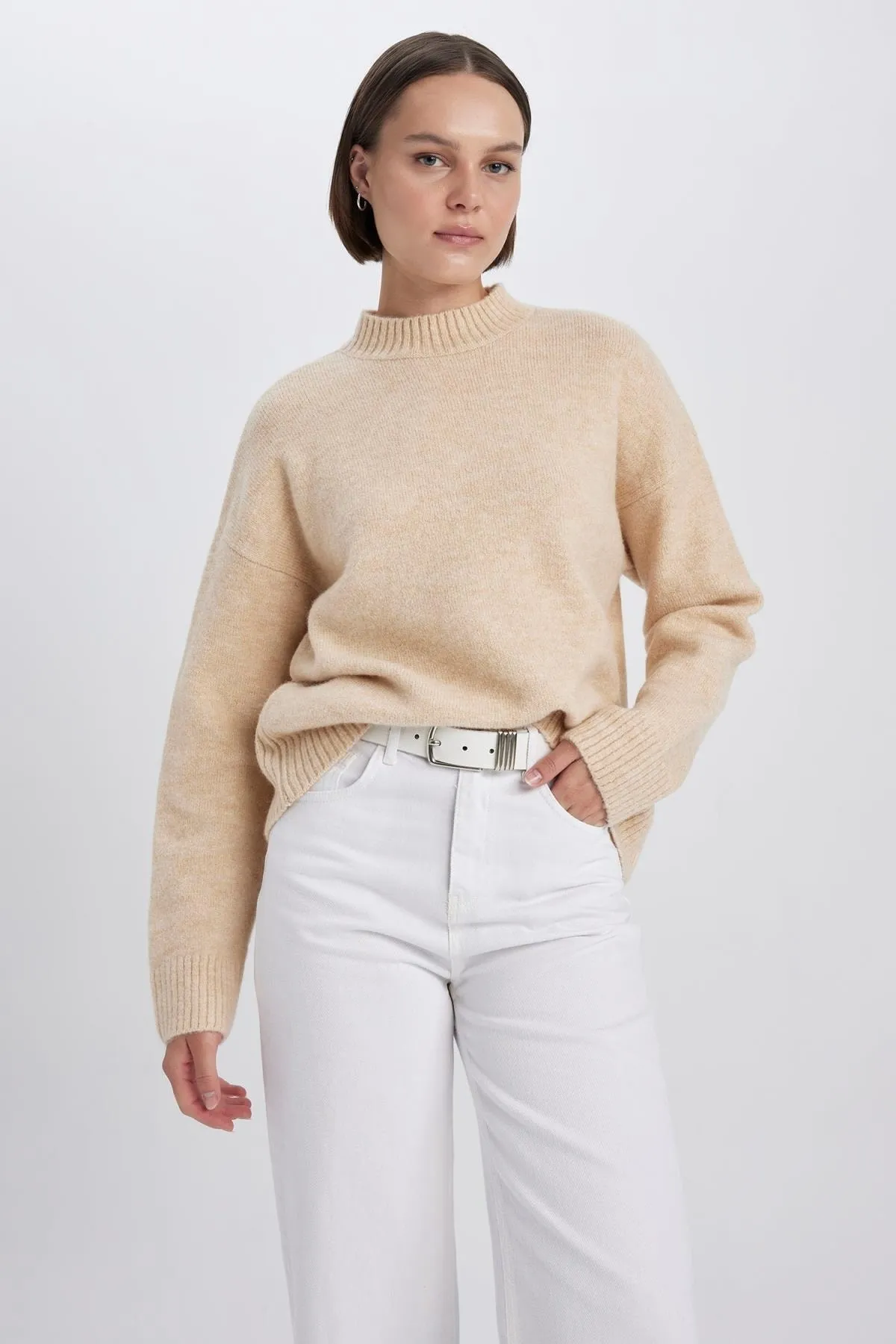 DeFacto  Rollkragenpullover mit halber Länge in Übergröße R6044az23wn
