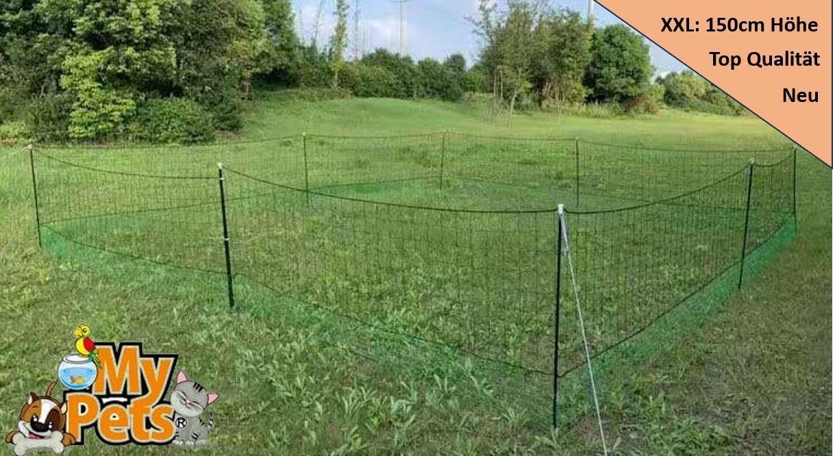 BruKa Weidenzaun Geflügelnetz 150cm Hühnernetz Hühnerzaun Geflügelzaun Zaun Hühner Netz