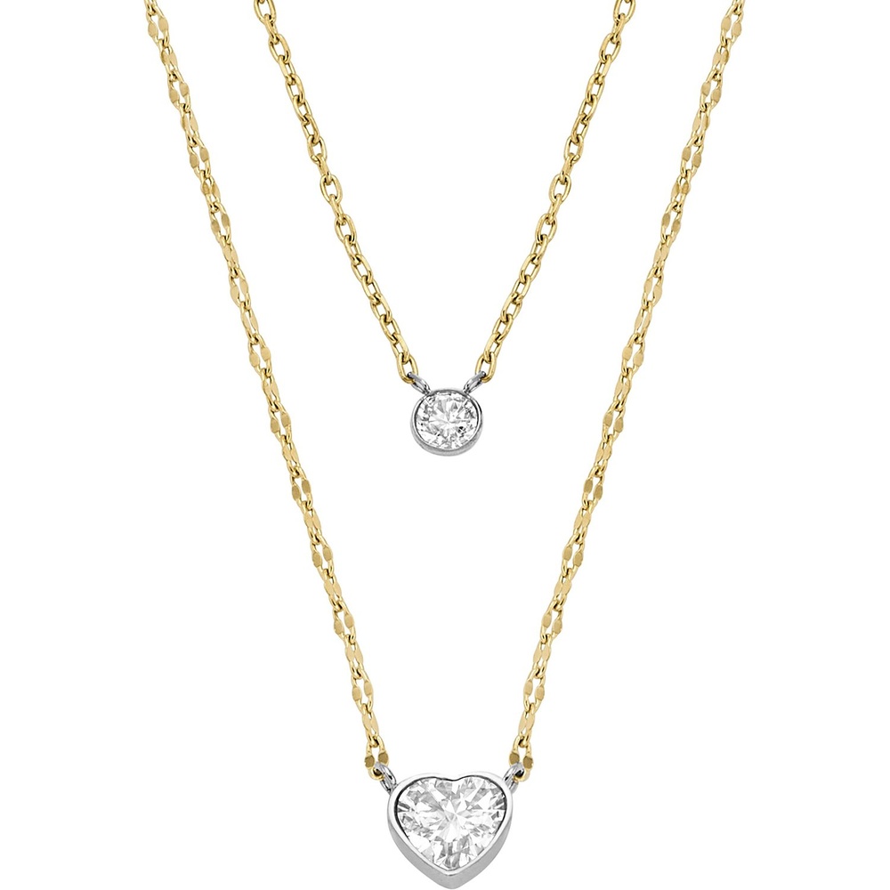 Fossil Chaînette Acier inoxydable collier