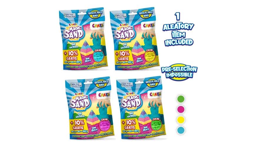 CRAZE - MAGIC SAND Starter Foilbag, 1 Stück, sortiert