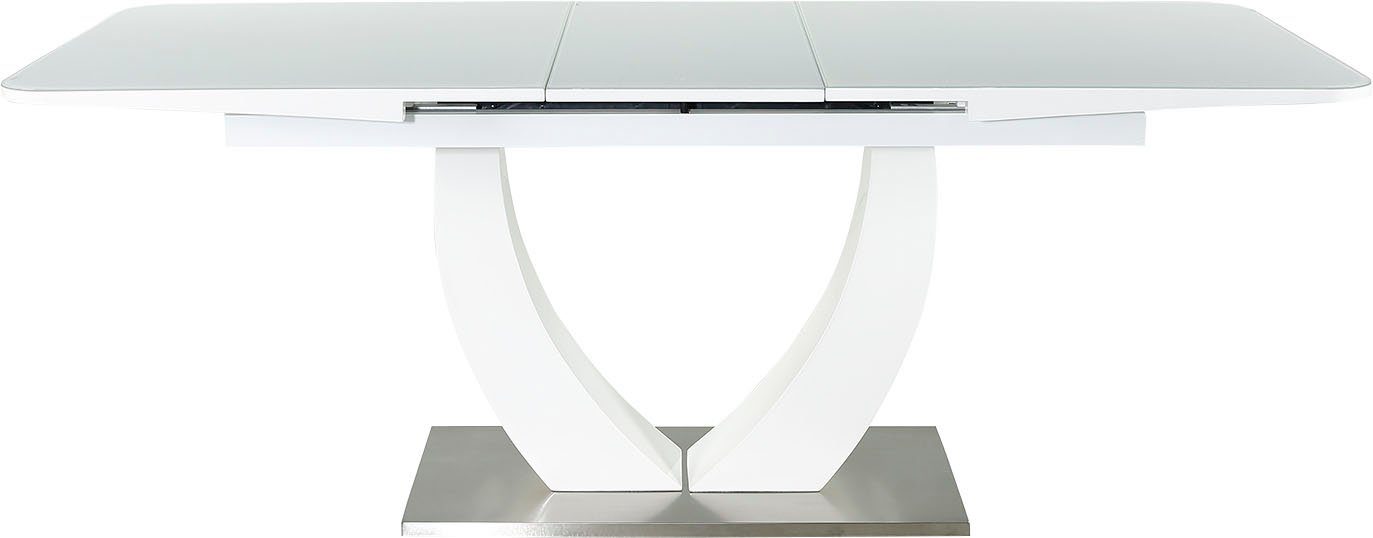 Jockenhöfer Gruppe Esstisch Ulm, Hochglanz, mit Synchronauszug, Breite 160-200 cm