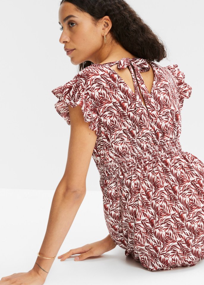 Midikleid mit Flügelärmeln