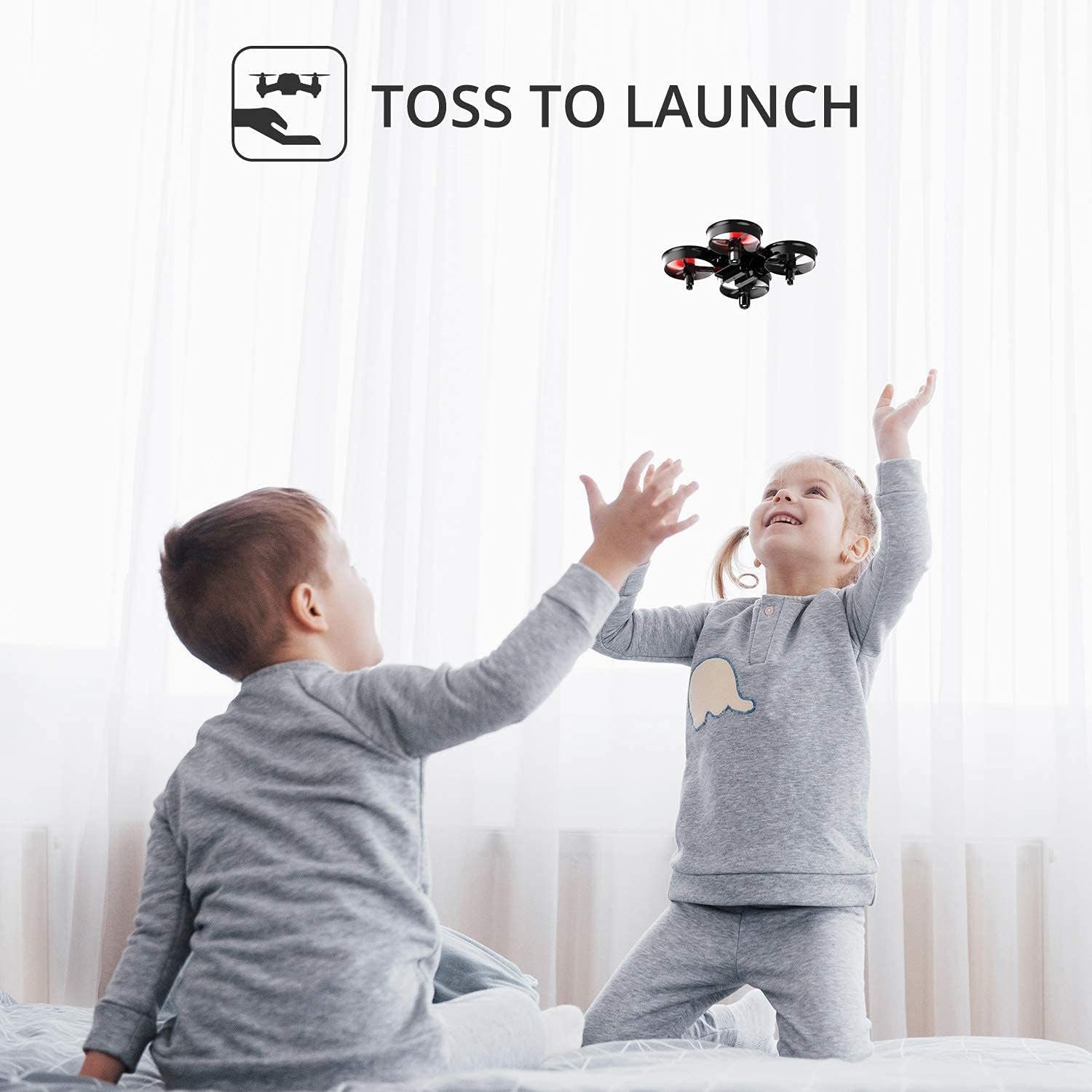 HOLY STONE HS210 Mini Drohne RC Drone für Kinder und Anfänger, Drohne (Mini Quadrocopter RC Helikopter Indoor mit 3 Akkus, Automatischer)