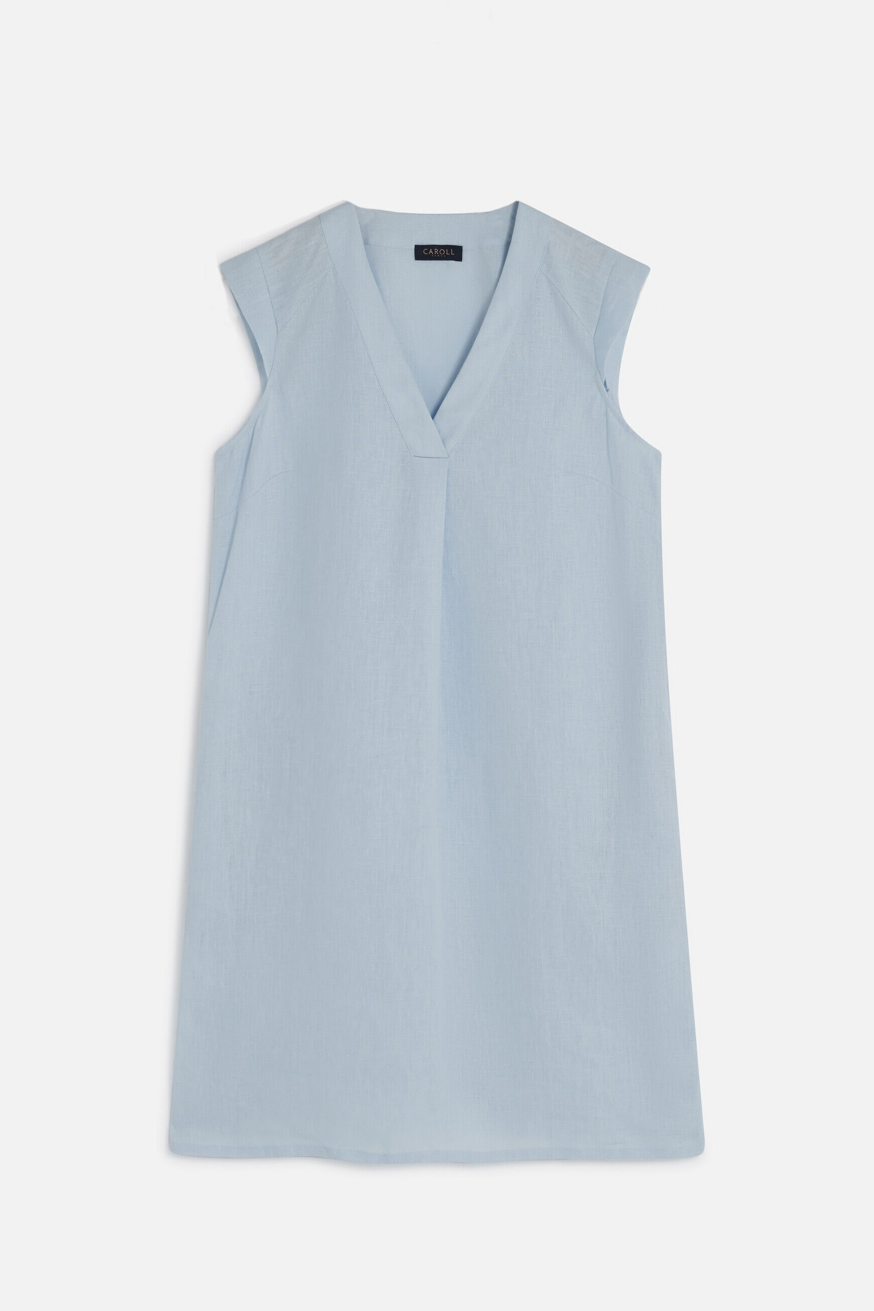 robe pamela 100% lin bleu ciel femme