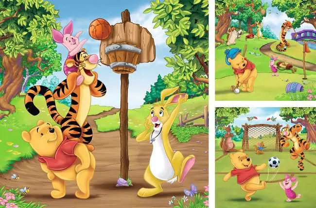 Kinderpuzzle ab 5 Jahren - Tag des Sports - 49 Teile