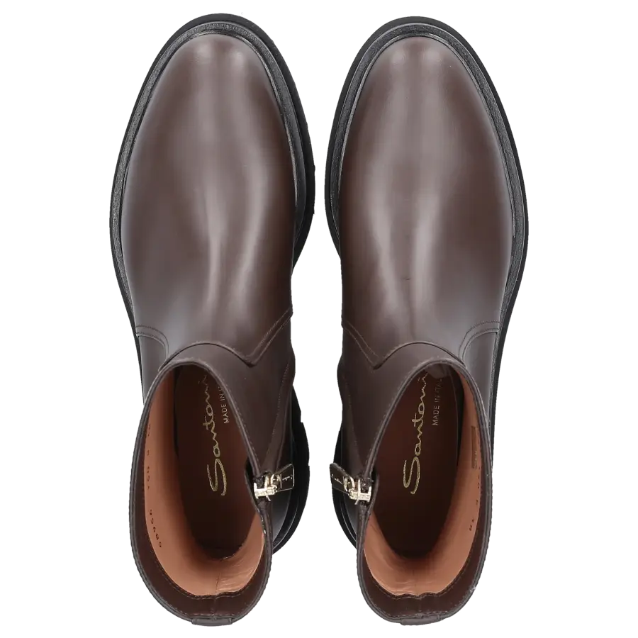 Santoni - Stiefeletten 58956 Kalbsleder - braun