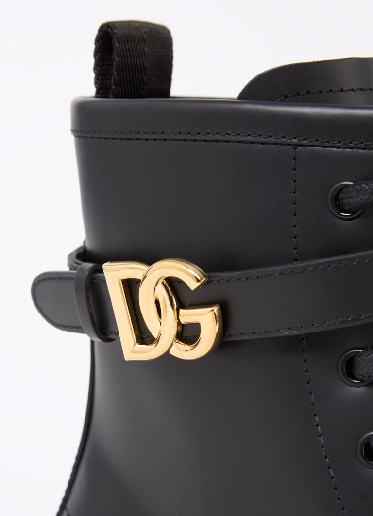 Μπότες μοτοσικλετιστών Dolce & Gabbana από δέρμα μοσχαριού