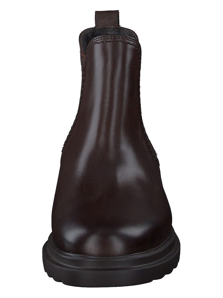 Paul Green Leder-Chelsea-Boots in Braun günstig kaufen